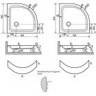 Акриловый поддон Dolphin Стиль R-550 80x80x5