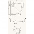 Акриловый поддон Sanplast BP-AVII/EX 90x90x4,5