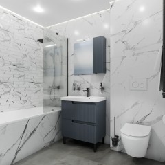 Зеркало-шкаф СаНта Альтаир 70 графит 700503