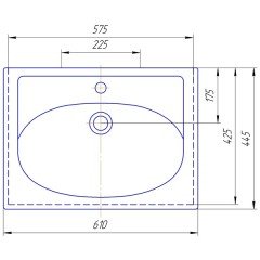 Комплект мебели СаНта Мадрид 60 золотая патина