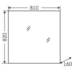 Комплект мебели СаНта Мадрид 80 золотая патина