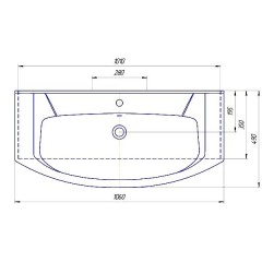 Комплект мебели СаНта Турин 105