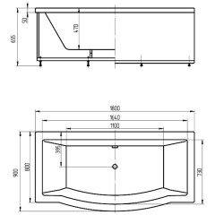 Ванна акриловая Aquatek Гелиос