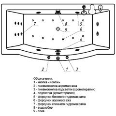 Ванна акриловая Aquatek Гелиос