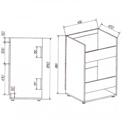 Тумба с раковиной Misty Мексика 105 L