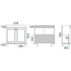 Комплект мебели Misty Дублин 60 орех