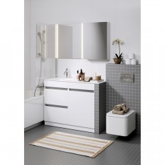 Тумба под раковину Aqwella Forma бельевая корзина FOR0105KR