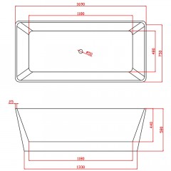 Ванна акриловая Azario Lincoln LIN17080