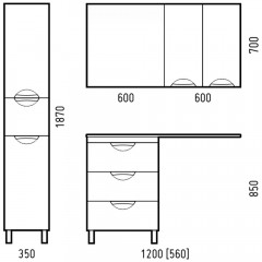 Зеркало Corozo Алиот 60 SD-00000604