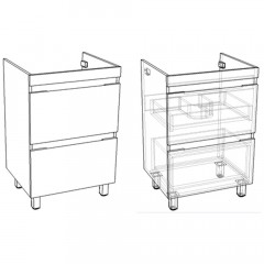 Тумба под раковину Corozo Альтаир 120 напольная SD-00000500