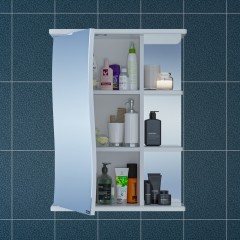 Зеркало-шкаф СаНта Волна 55 свет L 101011