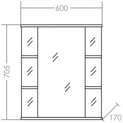 Зеркало-шкаф СаНта Герда 60 101041