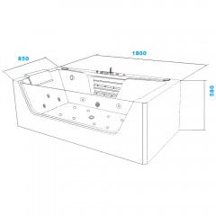 Ванна акриловая Cerutti C-477-18A