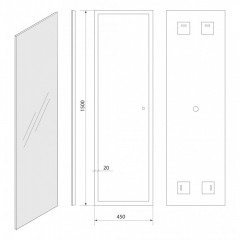 Зеркало Art&Max Tivoli AM-Tiv-450-1500-DS-F