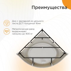 Ванна акриловая Radomir Данте 140x140