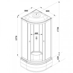 Душевая кабина Parly BETT821