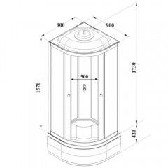 Душевая кабина Parly BETT921