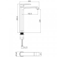 Смеситель для раковины SantiLine SL-9002