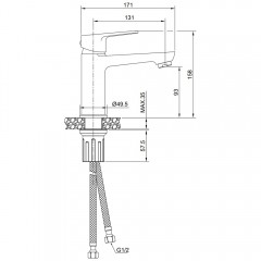 Смеситель для раковины Olive'S Tieso 26100TSB