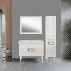 Комплект мебели ASB-Mebel Летиция 100 белый/хром