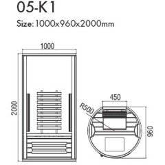 Сауна инфракрасная KOY R05-K1