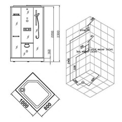 Душевая кабина Eago DZ954F8 R