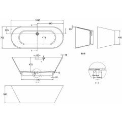 Ванна акриловая Burlington Clearwater Sontuoso